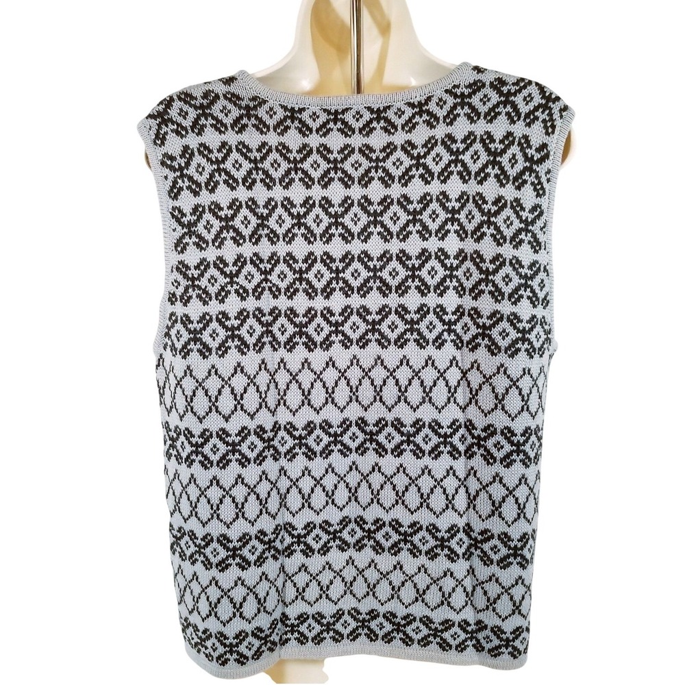 Bridgetown Hipster Whimsigoth Womens Vest MEDIUM Black Gray Australia Grunge - Picture 4 of 8